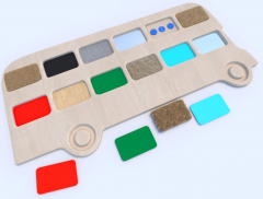 Тактильные разноцветные дощечки «Автобус» - fgospostavki.ru - Рязань