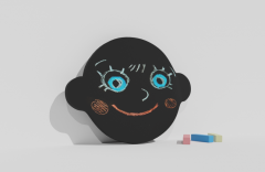 Фигурная грифельная меловая доска на тему эмоций - fgospostavki.ru - Рязань