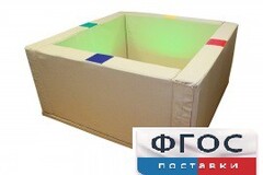 Сухой бассейн интерактивный с кнопками-переключателями (150х150х66 сантиметров) - fgospostavki.ru - Рязань