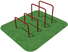 Упоры для отжимания цельносварные, разноуровневые  - fgospostavki.ru - Рязань