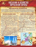 Стенд "Населения и хозяйство Зарубежной Европы" - fgospostavki.ru - Рязань