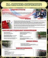 Стенд "На службе Отечеству" Вариант 2 - fgospostavki.ru - Рязань