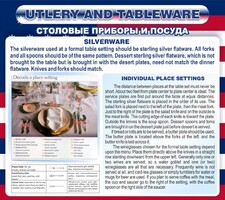 Стенд "Столовые приборы и посуда" - fgospostavki.ru - Рязань