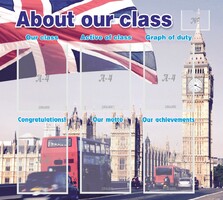 Стенд "About our class" - fgospostavki.ru - Рязань