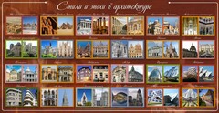 Стенд "Стили и эпохи в архитектуре" - fgospostavki.ru - Рязань