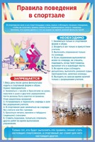 Стенд "Правила поведения в спортзале №1" - fgospostavki.ru - Рязань