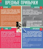 Стенд "Вредные привычки" - fgospostavki.ru - Рязань