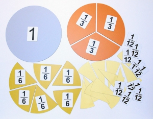 Набор магнитных карточек "Доли и дроби - 3" - fgospostavki.ru - Рязань