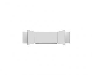 Доска магнитно-маркерная настенная пятиэлементная белая полимерная (3000*1000) - fgospostavki.ru - Рязань