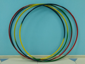 Обруч гимнастический стальной "Радуга" (900 миллиметров, 850 грамм) - fgospostavki.ru - Рязань