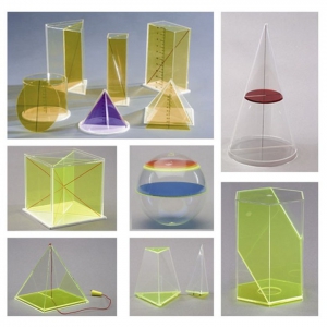 Базовый набор прозрачных геометрических тел с сечениями - fgospostavki.ru - Рязань