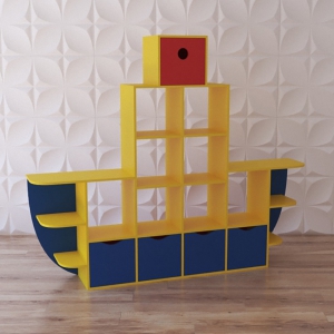 Стеллаж для игрушек "Пароход" - fgospostavki.ru - Рязань