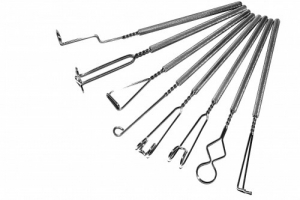 Комплект "Массажные логопедические зонды хромированные с толстыми ручками Новикова Е.В" (8 штук) - fgospostavki.ru - Рязань