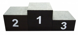 Пьедестал победителей на 3 места (деревянный) - fgospostavki.ru - Рязань