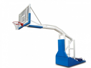 Стойка баскетбольная мобильная складная с выносом 2,25 метра с электроподъемом стрелы (без противовесов) - fgospostavki.ru - Рязань