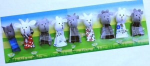 Пальчиковый театр "Волк и семеро козлят" (9 персонажей) - fgospostavki.ru - Рязань