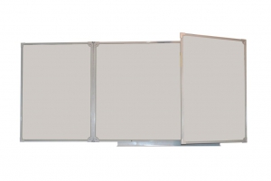 Доска магнитно-маркерная настенная трехэлементная белая полимерная (3000*1000) - fgospostavki.ru - Рязань