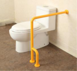 Поручень опорный с боковой опорой "Антибак" 700 х 600 х 120 миллиметров - fgospostavki.ru - Рязань