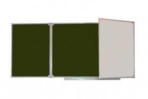 Доска аудиторная трехэлементная магнитная комбинированная эмалированная (3000*1000) - fgospostavki.ru - Рязань