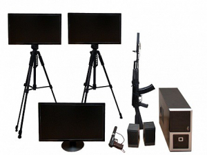 Учебно-тренировочный комплекс огневой подготовки "Стрелец-2/М" (мишень-монитор, массогабаритные макеты оружия АК и ПМ) - fgospostavki.ru - Рязань