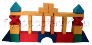 Мягкий модуль-конструктор "Архитектор" (22 элемента) - fgospostavki.ru - Рязань