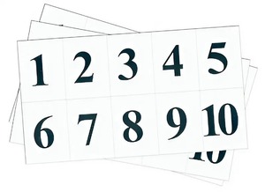 Набор цифр от 1 до 10 (для начальной школы) - fgospostavki.ru - Рязань