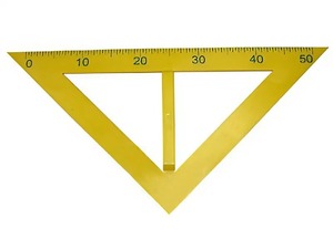 Угольник классный пластмассовый (45 и 45 градусов) - fgospostavki.ru - Рязань