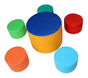 Игровая мебель "Посиделки" (6 банкеток) - fgospostavki.ru - Рязань