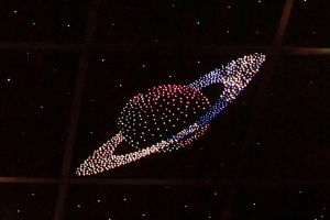 Потолок "Звездное небо с анимационным фибероптическим эффектом сатурн" - fgospostavki.ru - Рязань