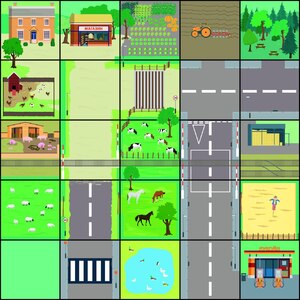 Тематическое поле-маршрутизатор «Ферма» для мини-робота Bee-Bot/Blue-Bot - fgospostavki.ru - Рязань