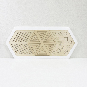 Декоративная тактильная панель - «Рельефные многоугольные формы» - fgospostavki.ru - Рязань