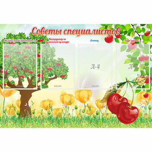 Стенд "Советы специалистов" с 4 карманами - fgospostavki.ru - Рязань