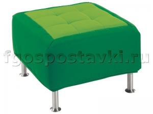 Пуф квадратный на хромированных ножках - fgospostavki.ru - Рязань