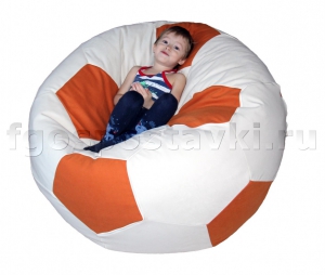 Кресло "Футбольный мяч" с гранулами с чехлом из жаккарда - fgospostavki.ru - Рязань