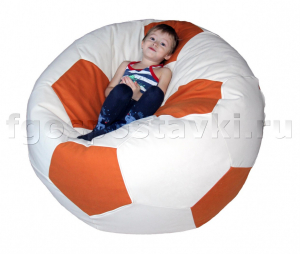 Кресло "Футбольный мяч" с гранулами с чехлом из жаккарда - fgospostavki.ru - Рязань