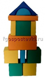 Мягкий модуль-конструктор "Городок" (12 элементов) - fgospostavki.ru - Рязань