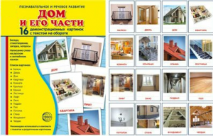 Демонстрационные карточки "Дом и его части" - fgospostavki.ru - Рязань