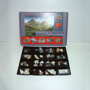 Демонстрационная коллекция "Минералы и горные породы" (40 видов) - fgospostavki.ru - Рязань