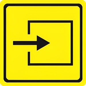 Тактильный знак (вход в помещение) 100х100 - fgospostavki.ru - Рязань