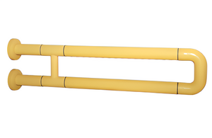 Поручень неоткидной двухопорный с антибактериальным покрытием (желтый) - fgospostavki.ru - Рязань