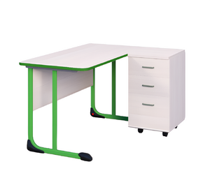 Стол учителя с тумбой с антивандальной кромкой - fgospostavki.ru - Рязань