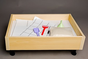 Игровой набор для экспериментов с песком "Песочница" (бук) - fgospostavki.ru - Рязань