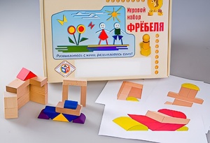 Игровой набор Фребеля "Конструктор деревянный без соединений-2" (Серия "Эксперимент") - fgospostavki.ru - Рязань