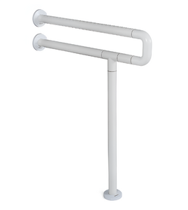 Поручень напольно-настенный с антибактериальным покрытием (белый) - fgospostavki.ru - Рязань