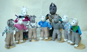 Шагающий театр "Волк и 7 козлят" (9 персонажей) - fgospostavki.ru - Рязань