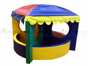 Сухой бассейн-трансформер "Карусель" 6 элементов с шариками - fgospostavki.ru - Рязань