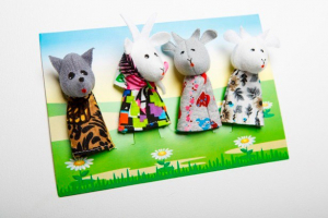 Пальчиковый театр "Волк и козлята" (4 персонажа) - fgospostavki.ru - Рязань