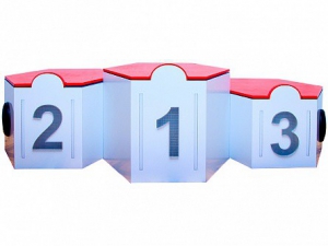 Электрифицированный интерактивный наградной пьедестал "Первый, второй, третий" - fgospostavki.ru - Рязань