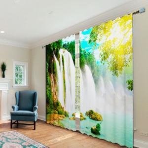 Комплект светонепроницаемых штор "Водопад" - fgospostavki.ru - Рязань