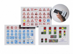 Базовый комплект светового оборудования "Дорожные знаки. Светофоры" с сенсорным беспроводным пультом дистанционного управления - fgospostavki.ru - Рязань